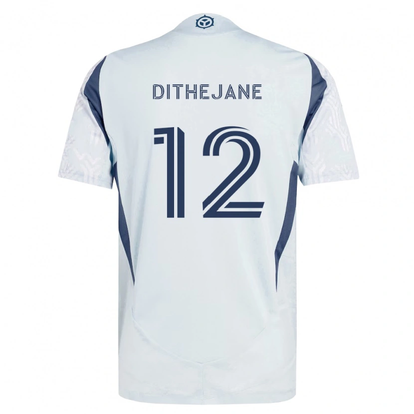 Danxen Femme Maillot Puso Dithejane #12 Bleu Gris Blanc Tenues Extérieur 2026/27 T-Shirt