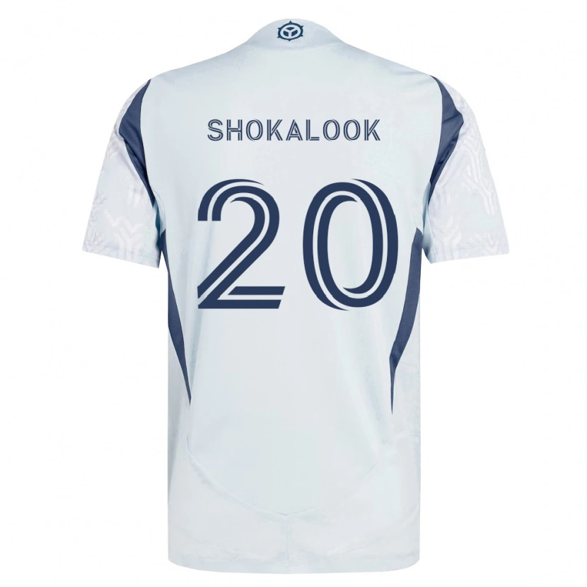 Danxen Femme Maillot Jason Shokalook #20 Bleu Gris Blanc Tenues Extérieur 2026/27 T-Shirt