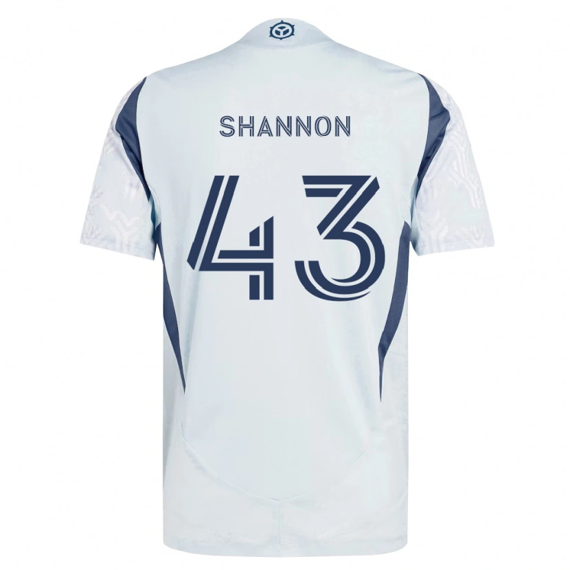 Danxen Femme Maillot Jaylen Shannon #43 Bleu Gris Blanc Tenues Extérieur 2026/27 T-Shirt