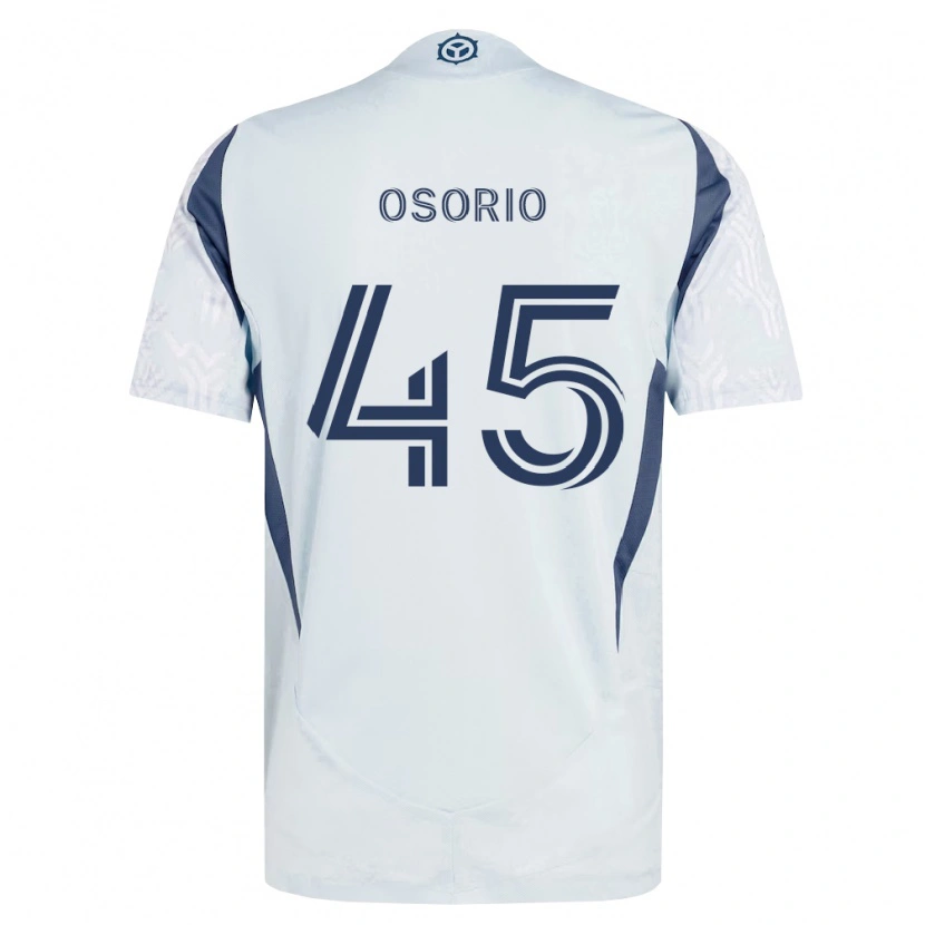 Danxen Femme Maillot Harold Osorio #45 Bleu Gris Blanc Tenues Extérieur 2026/27 T-Shirt