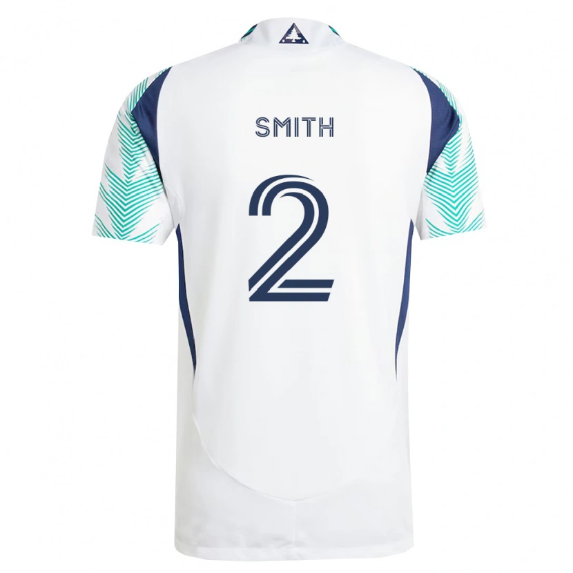 Danxen Femme Maillot Jared Smith #2 Blanc Bleu Marine Vert Clair Tenues Extérieur 2026/27 T-Shirt