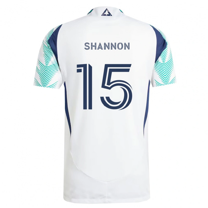 Danxen Femme Maillot Jake Shannon #15 Blanc Bleu Marine Vert Clair Tenues Extérieur 2026/27 T-Shirt
