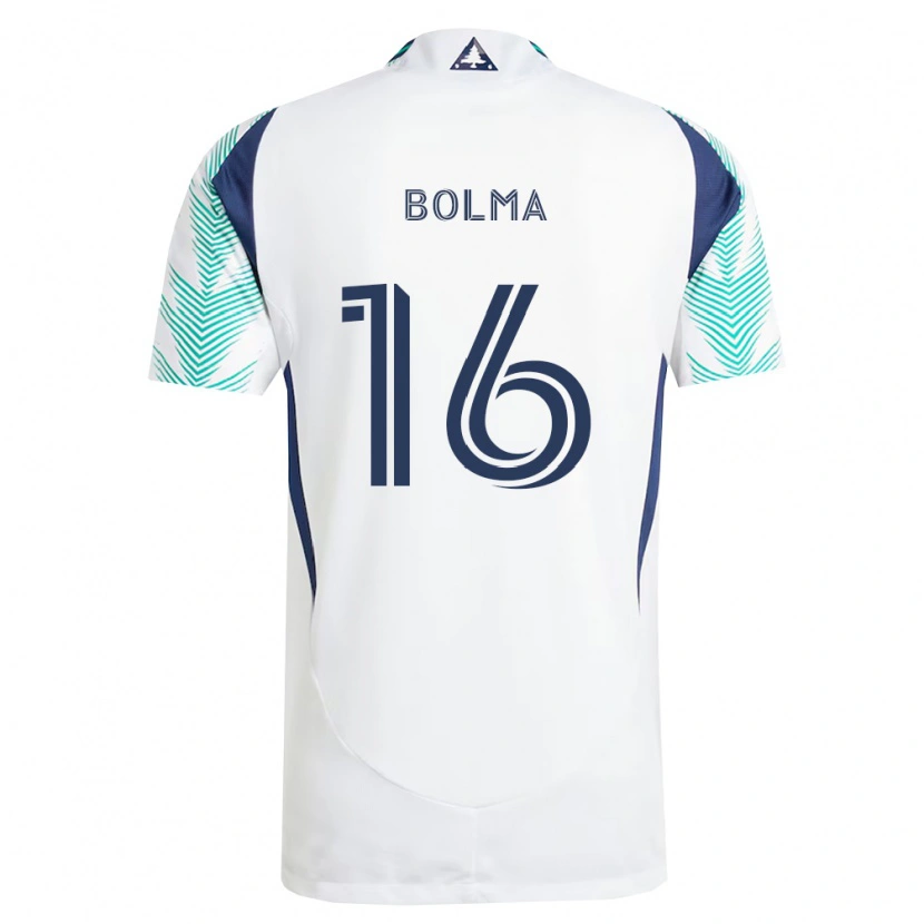 Danxen Femme Maillot Josh Bolma #16 Blanc Bleu Marine Vert Clair Tenues Extérieur 2026/27 T-Shirt
