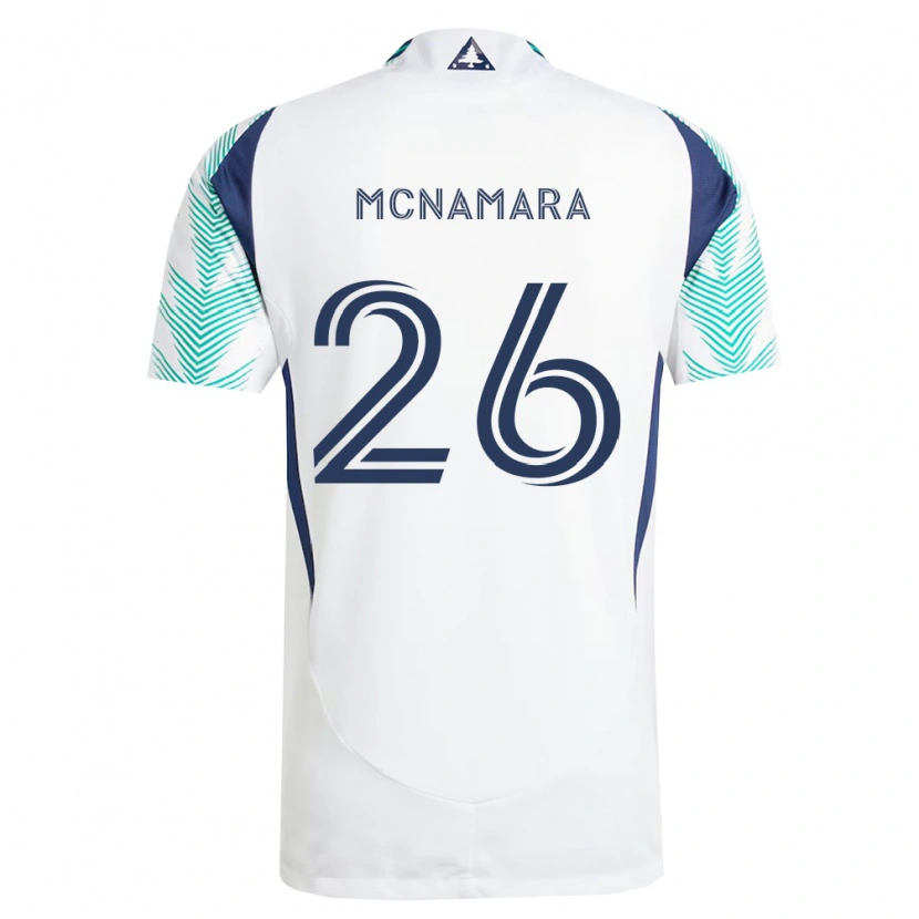 Danxen Femme Maillot Tommy Mcnamara #26 Blanc Bleu Marine Vert Clair Tenues Extérieur 2026/27 T-Shirt