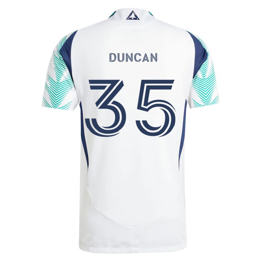 Danxen Femme Maillot Nakye Greenidge-Duncan #35 Blanc Bleu Marine Vert Clair Tenues Extérieur 2026/27 T-Shirt