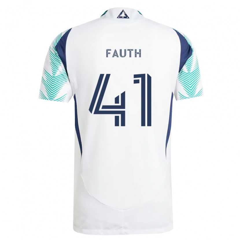 Danxen Femme Maillot Ryker Fauth #41 Blanc Bleu Marine Vert Clair Tenues Extérieur 2026/27 T-Shirt