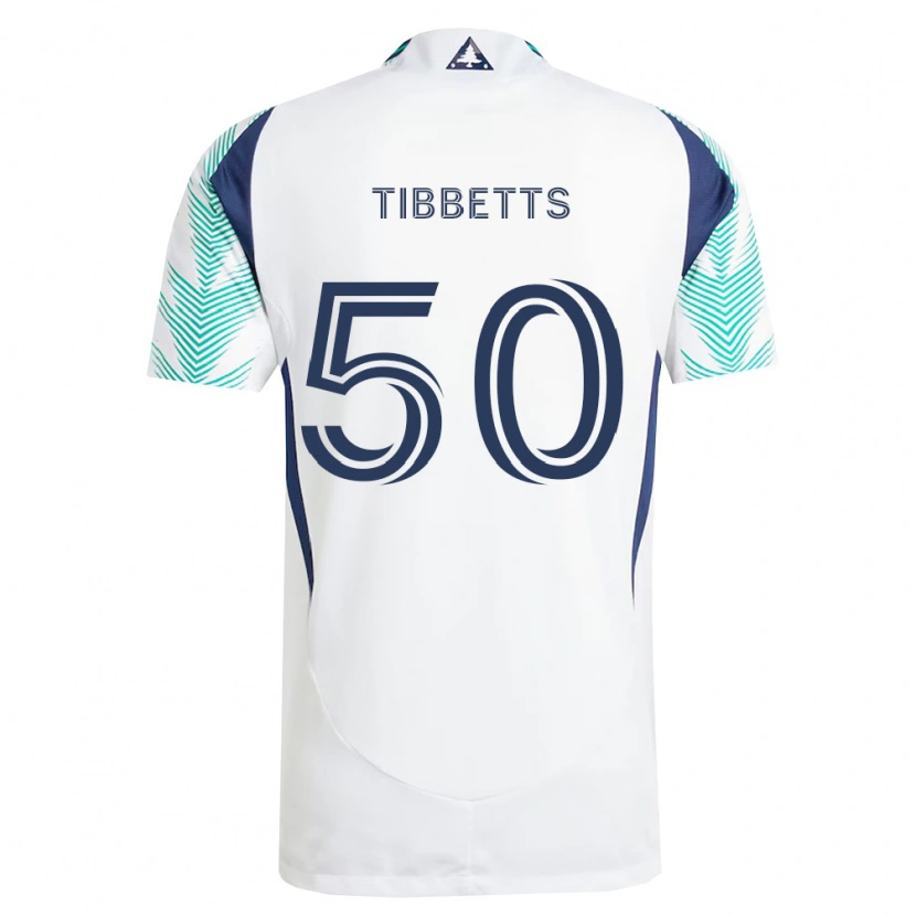 Danxen Femme Maillot Matthew Tibbetts #50 Blanc Bleu Marine Vert Clair Tenues Extérieur 2026/27 T-Shirt