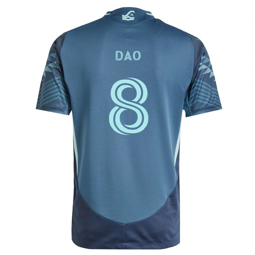 Danxen Femme Maillot Kaylee Dao #8 Bleu Marine Vert Tenues Extérieur 2026/27 T-Shirt