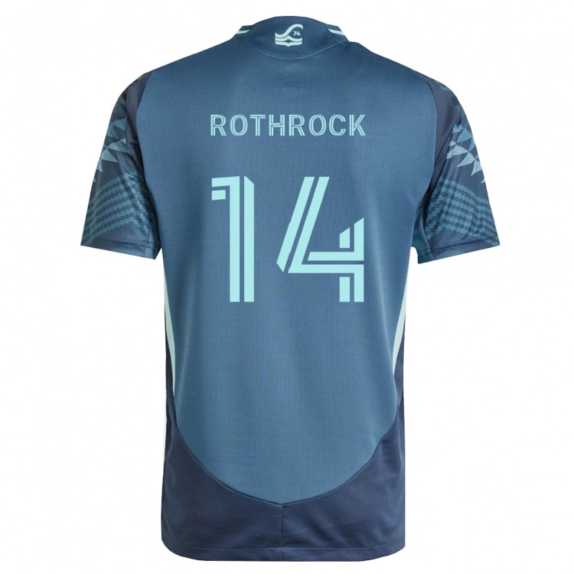 Danxen Femme Maillot Paul Rothrock #14 Bleu Marine Vert Tenues Extérieur 2026/27 T-Shirt