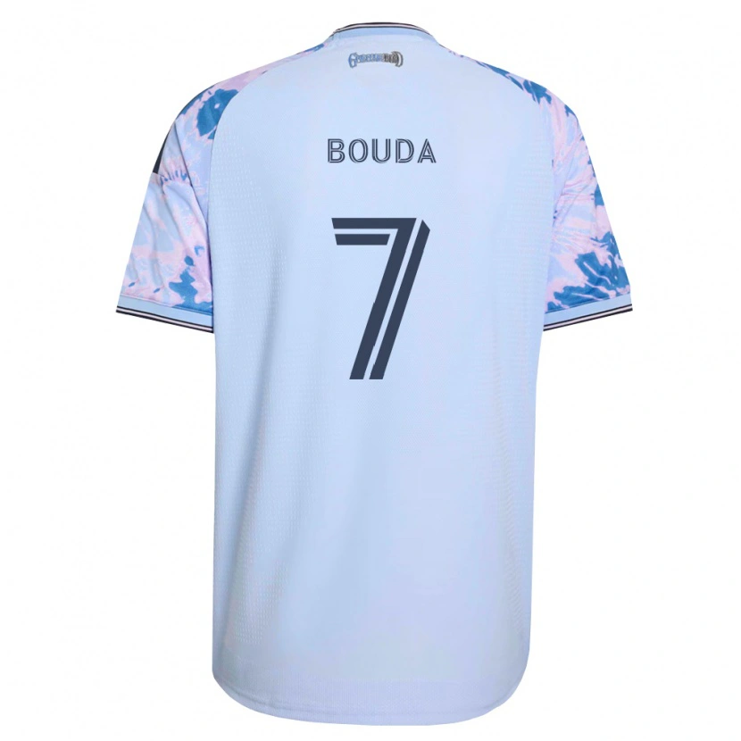 Danxen Femme Maillot Ousseni Bouda #7 Bleu Royal Blanc Noir Tenues Extérieur 2026/27 T-Shirt
