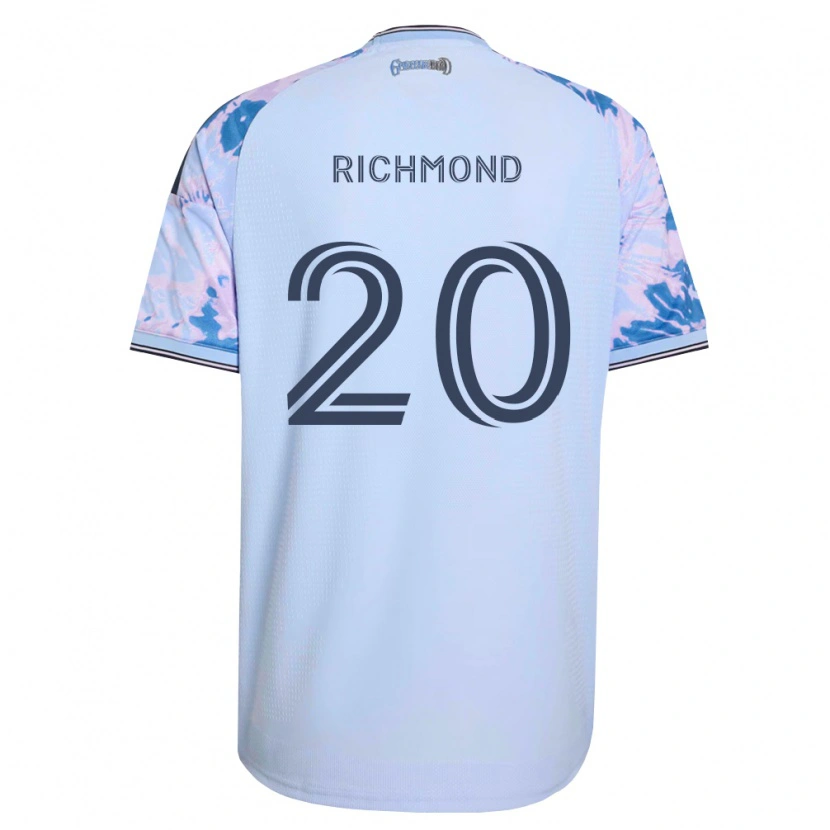 Danxen Femme Maillot Will Richmond #20 Bleu Royal Blanc Noir Tenues Extérieur 2026/27 T-Shirt