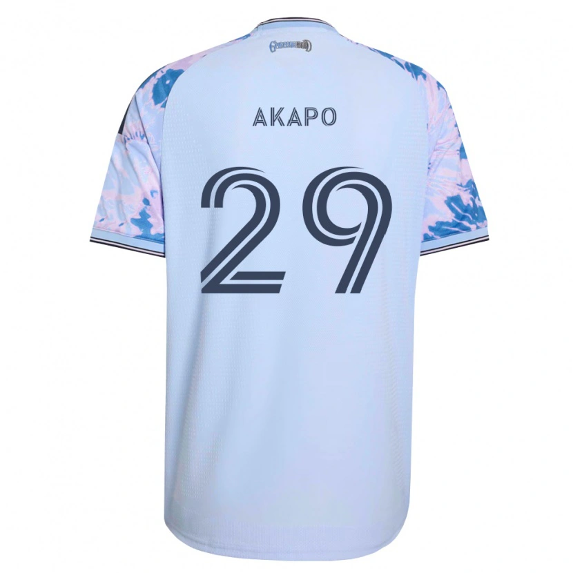 Danxen Femme Maillot Carlos Akapo #29 Bleu Royal Blanc Noir Tenues Extérieur 2026/27 T-Shirt