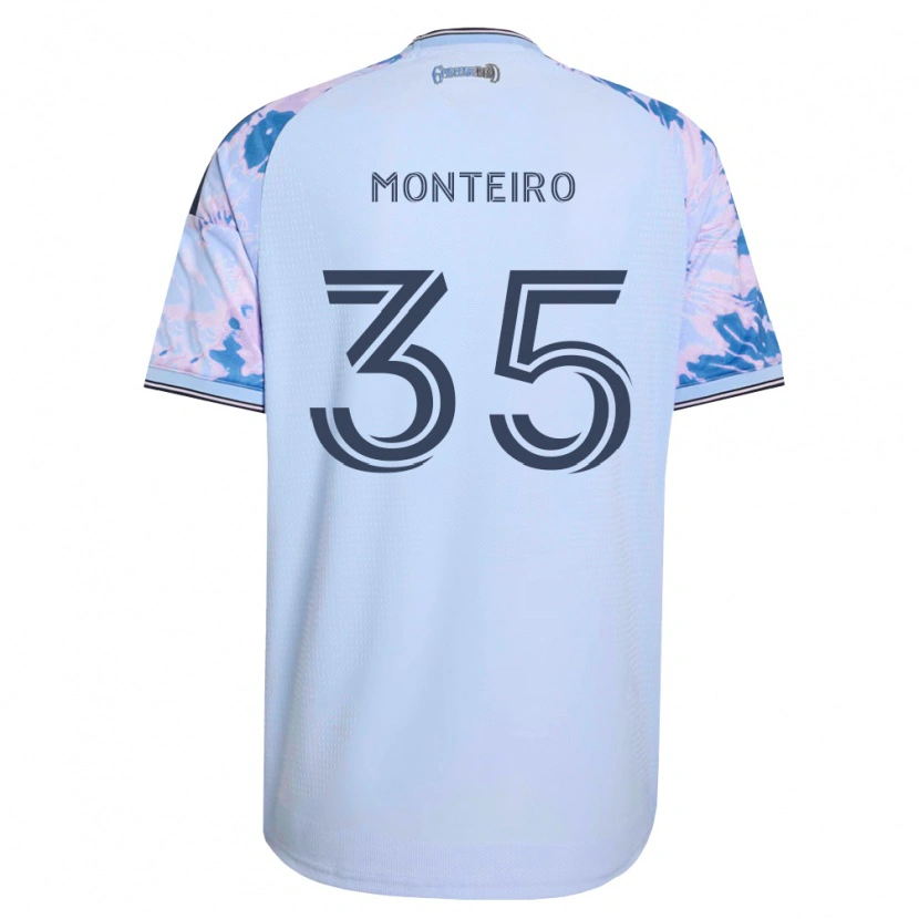 Danxen Femme Maillot Jamiro Monteiro #35 Bleu Royal Blanc Noir Tenues Extérieur 2026/27 T-Shirt