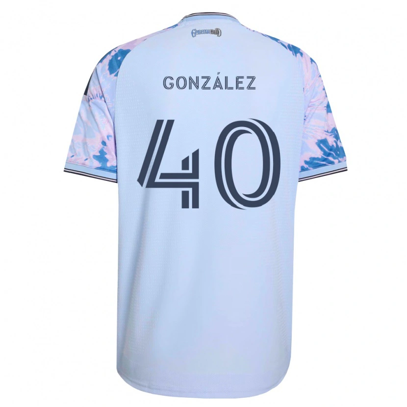 Danxen Femme Maillot Jonathan González #40 Bleu Royal Blanc Noir Tenues Extérieur 2026/27 T-Shirt