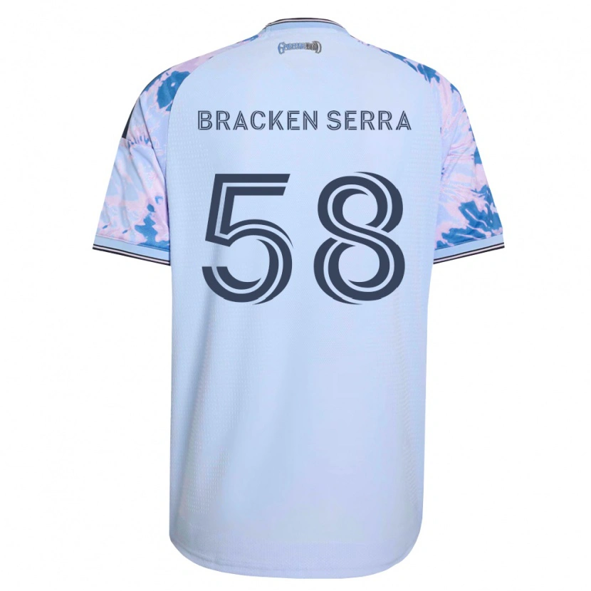Danxen Femme Maillot Gabriel Bracken Serra #58 Bleu Royal Blanc Noir Tenues Extérieur 2026/27 T-Shirt