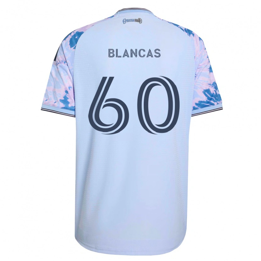 Danxen Femme Maillot Eduardo Blancas #60 Bleu Royal Blanc Noir Tenues Extérieur 2026/27 T-Shirt