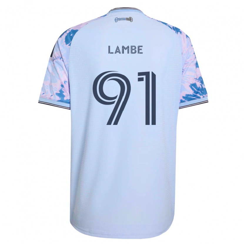 Danxen Femme Maillot Connor Lambe #91 Bleu Royal Blanc Noir Tenues Extérieur 2026/27 T-Shirt