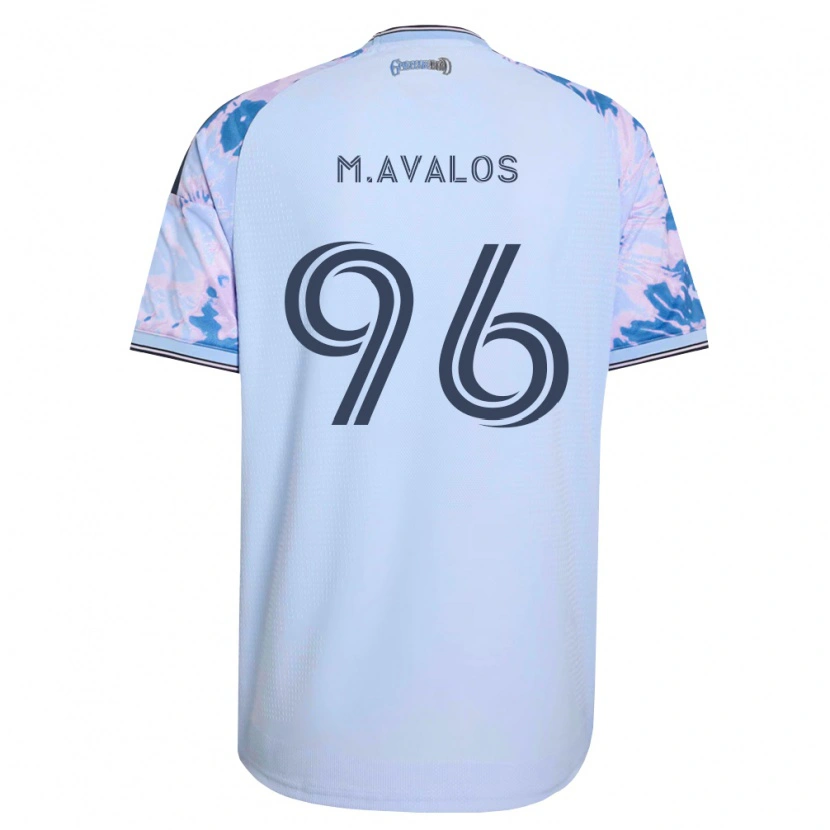 Danxen Femme Maillot Marcelo Ávalos #96 Bleu Royal Blanc Noir Tenues Extérieur 2026/27 T-Shirt