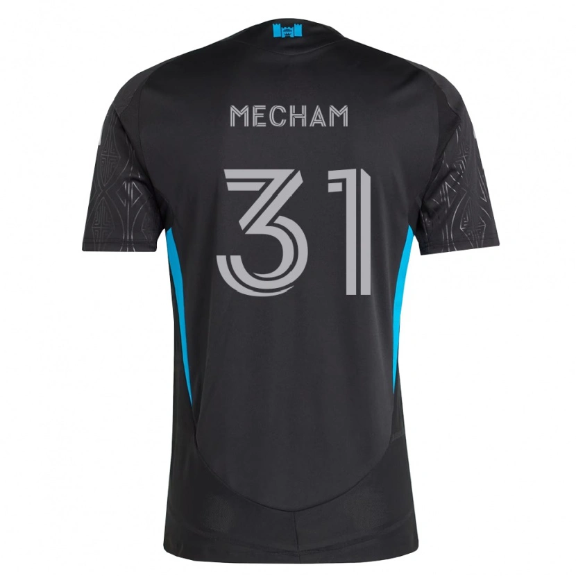 Danxen Femme Maillot Jake Mecham #31 Noir Blanc Bleu Ciel Tenues Extérieur 2026/27 T-Shirt