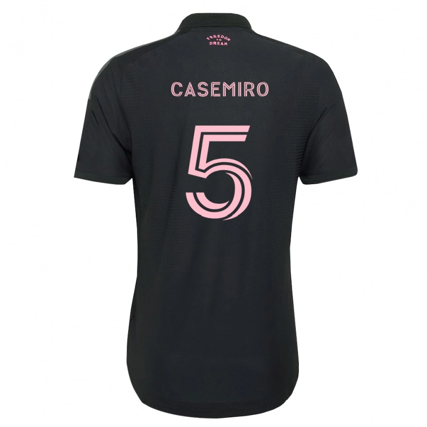Danxen Femme Maillot Casemiro #5 Rose Noir Blanc Tenues Extérieur 2026/27 T-Shirt