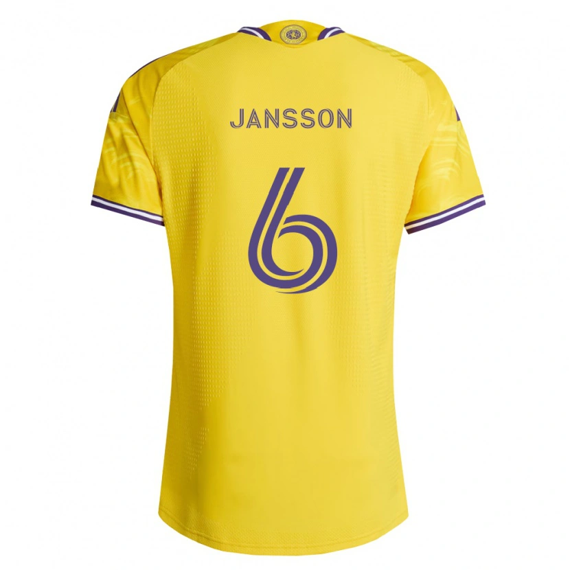 Danxen Femme Maillot Robin Jansson #6 Jaune Violet Tenues Extérieur 2026/27 T-Shirt