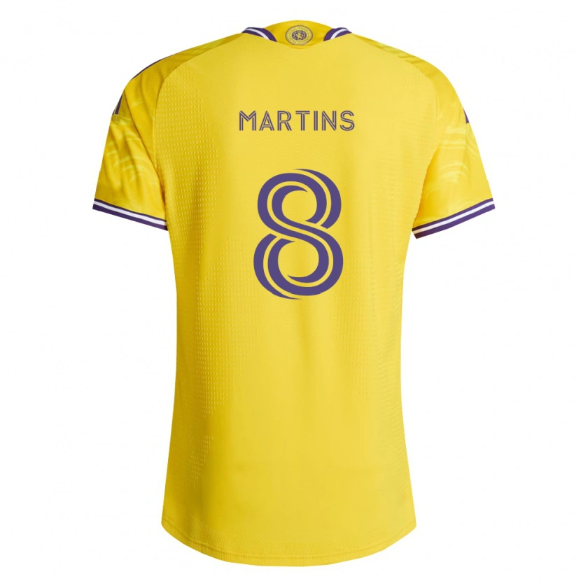Danxen Femme Maillot Felipe Martins #8 Jaune Violet Tenues Extérieur 2026/27 T-Shirt
