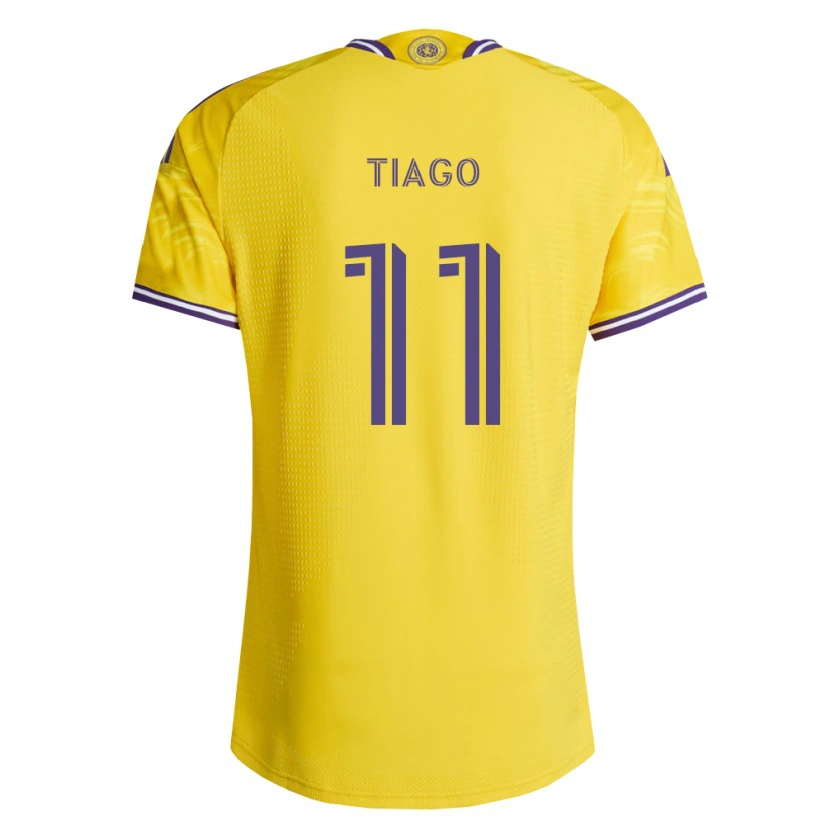 Danxen Femme Maillot Tiago Souza De Jesus Carvalho #11 Jaune Violet Tenues Extérieur 2026/27 T-Shirt
