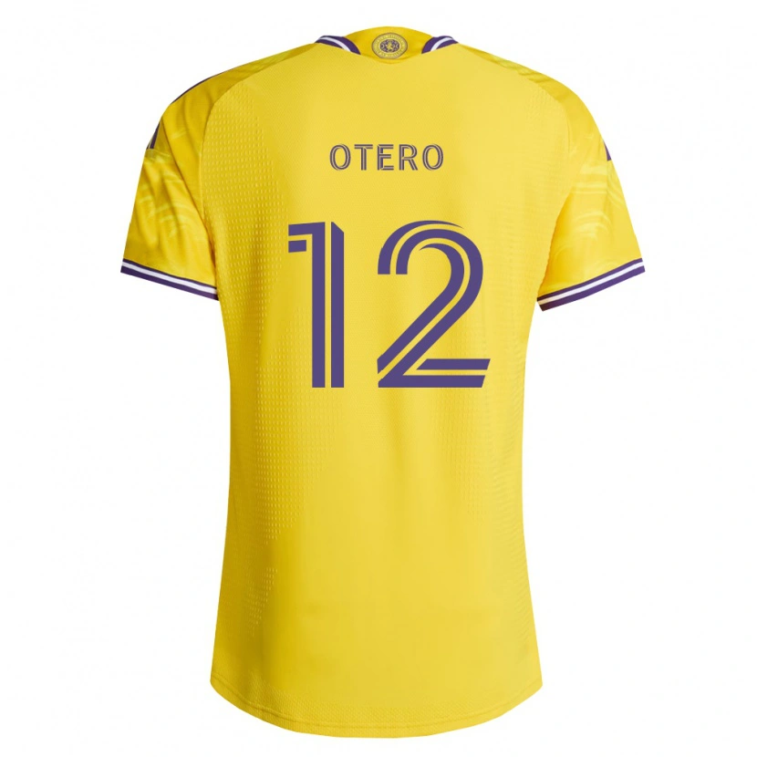 Danxen Femme Maillot Javier Otero #12 Jaune Violet Tenues Extérieur 2026/27 T-Shirt