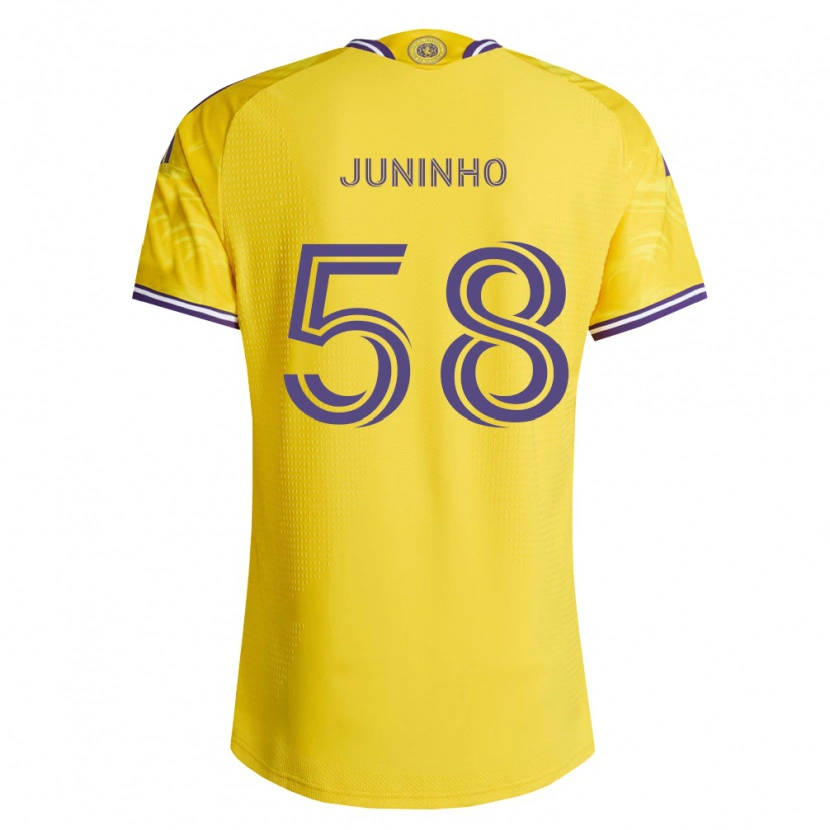 Danxen Femme Maillot Juninho #58 Jaune Violet Tenues Extérieur 2026/27 T-Shirt
