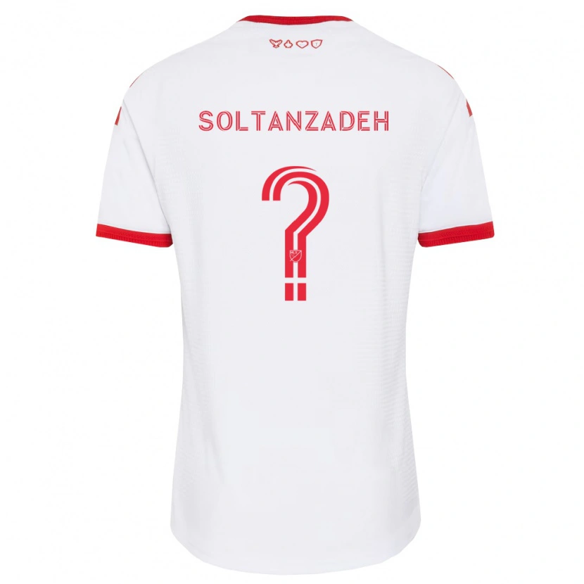 Danxen Femme Maillot Shayan Soltanzadeh #0 Blanc Rouge Noir Tenues Extérieur 2026/27 T-Shirt