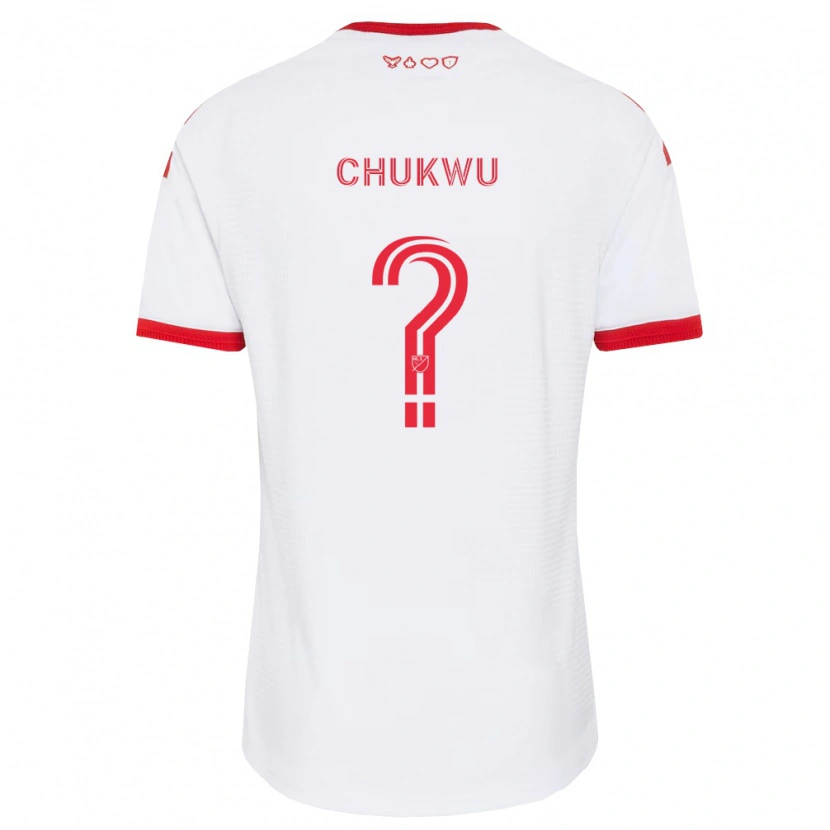 Danxen Femme Maillot Robert Chukwu #0 Blanc Rouge Noir Tenues Extérieur 2026/27 T-Shirt