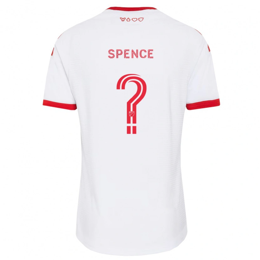 Danxen Femme Maillot Jourdan Spence #0 Blanc Rouge Noir Tenues Extérieur 2026/27 T-Shirt