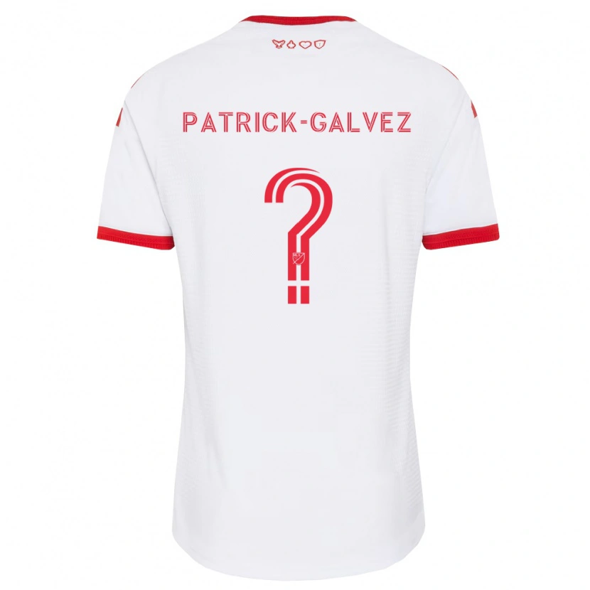 Danxen Femme Maillot Pablo Patrick-Galvez #0 Blanc Rouge Noir Tenues Extérieur 2026/27 T-Shirt
