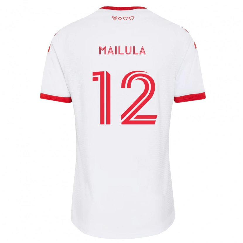 Danxen Femme Maillot Cassius Mailula #12 Blanc Rouge Noir Tenues Extérieur 2026/27 T-Shirt