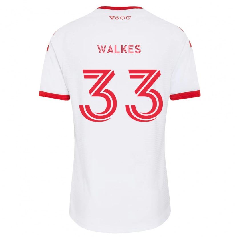 Danxen Femme Maillot Reshaun Walkes #33 Blanc Rouge Noir Tenues Extérieur 2026/27 T-Shirt