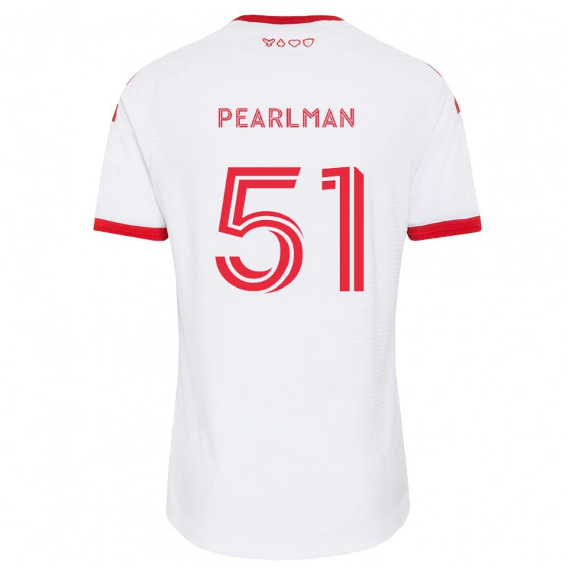 Danxen Femme Maillot Adam Pearlman #51 Blanc Rouge Noir Tenues Extérieur 2026/27 T-Shirt
