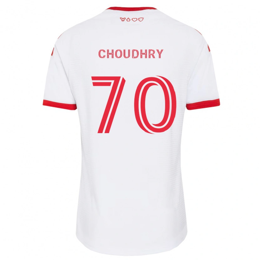 Danxen Femme Maillot Benjamin Choudhry #70 Blanc Rouge Noir Tenues Extérieur 2026/27 T-Shirt
