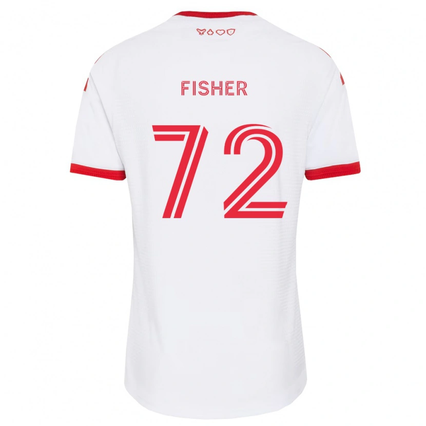 Danxen Femme Maillot Mark Fisher #72 Blanc Rouge Noir Tenues Extérieur 2026/27 T-Shirt