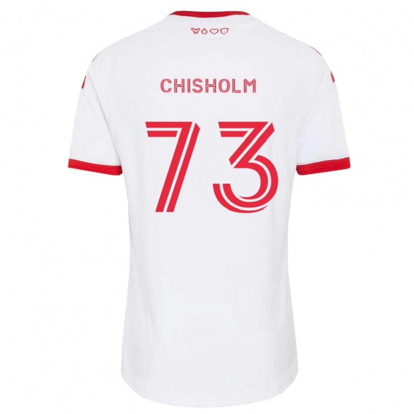 Danxen Femme Maillot Micah Chisholm #73 Blanc Rouge Noir Tenues Extérieur 2026/27 T-Shirt