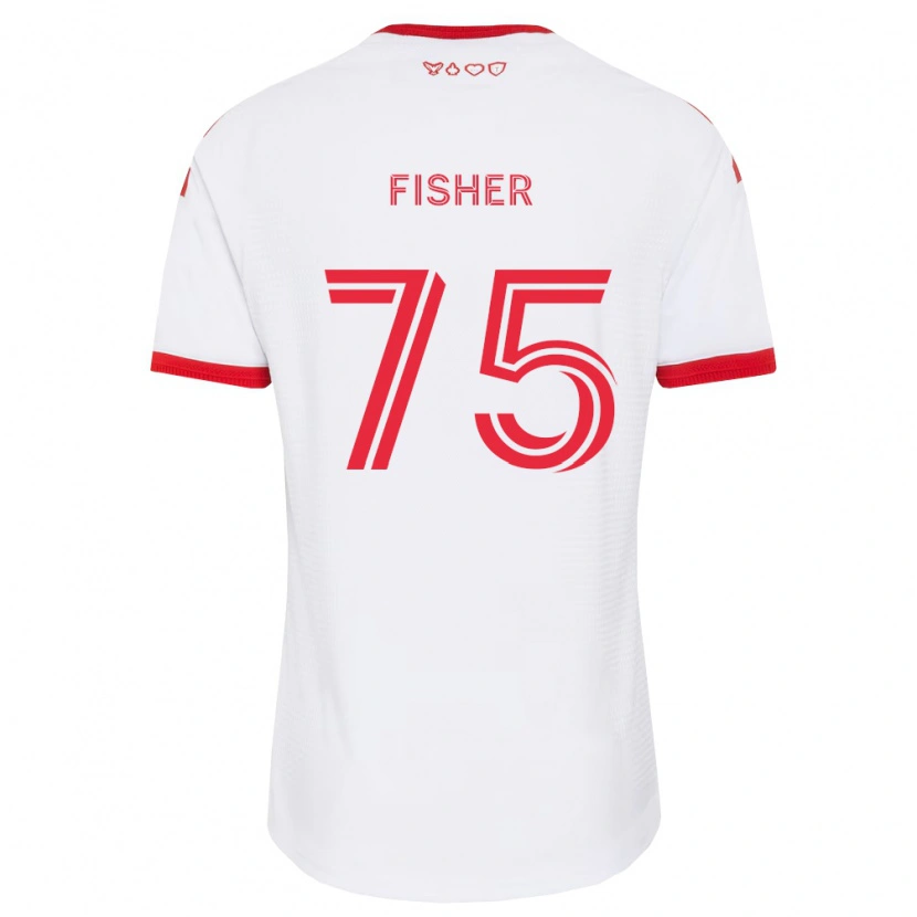 Danxen Femme Maillot Reid Fisher #75 Blanc Rouge Noir Tenues Extérieur 2026/27 T-Shirt