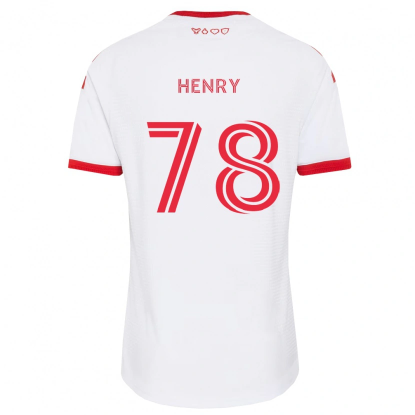 Danxen Femme Maillot Malik Henry #78 Blanc Rouge Noir Tenues Extérieur 2026/27 T-Shirt