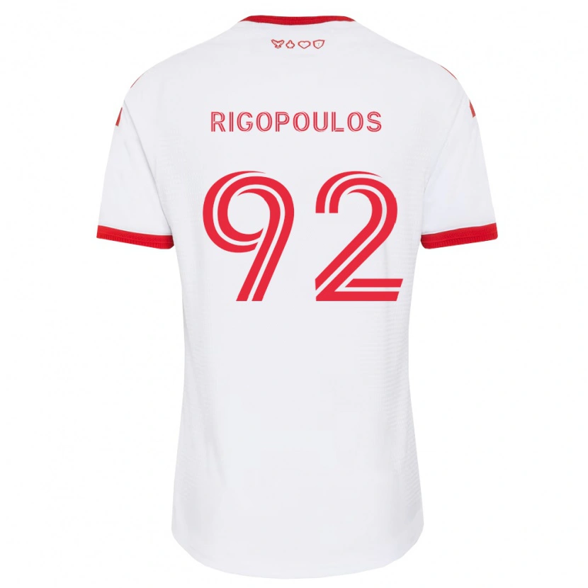 Danxen Femme Maillot Theo Rigopoulos #92 Blanc Rouge Noir Tenues Extérieur 2026/27 T-Shirt