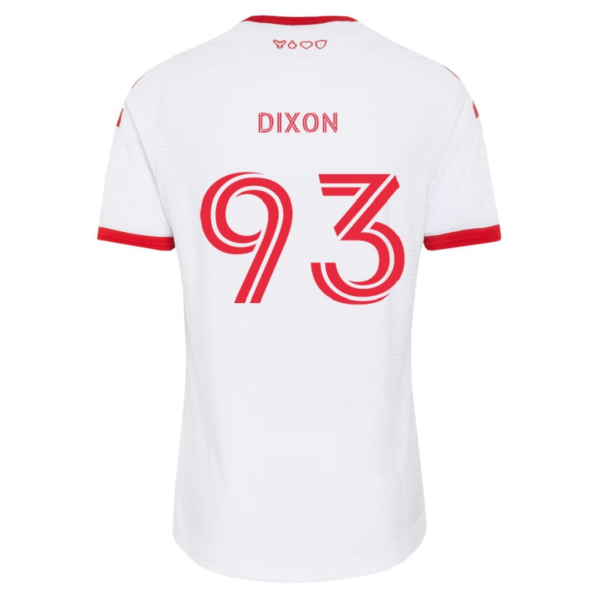Danxen Femme Maillot Damar Dixon #93 Blanc Rouge Noir Tenues Extérieur 2026/27 T-Shirt