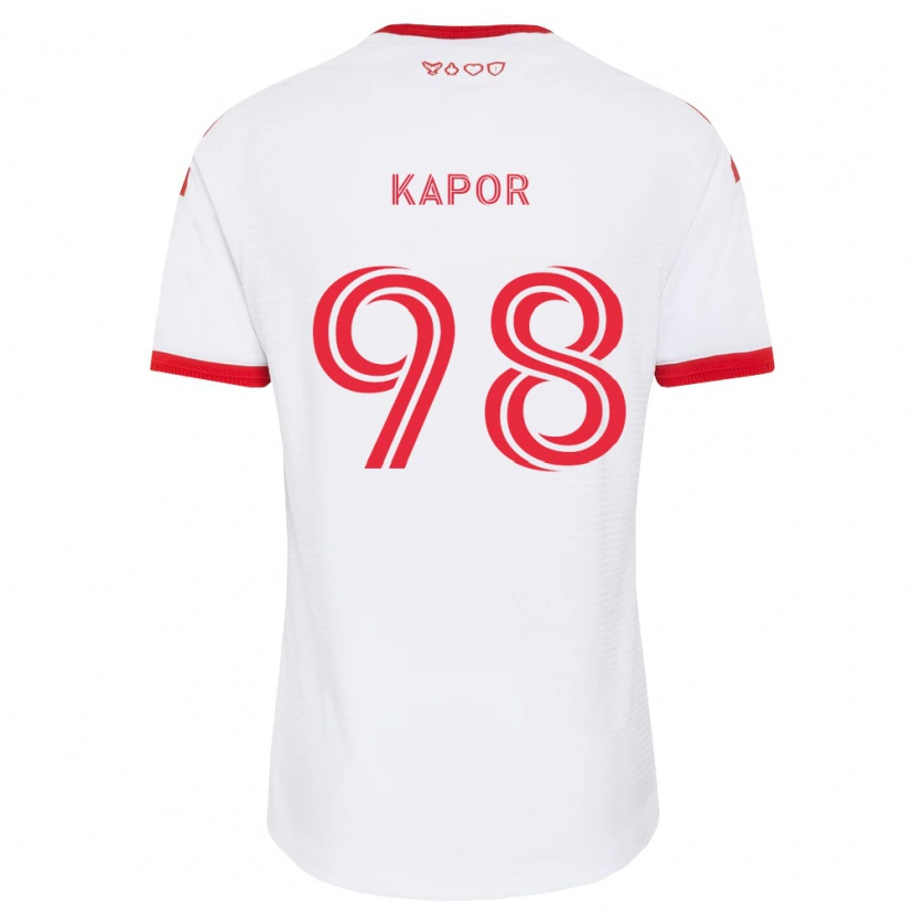 Danxen Femme Maillot Stefan Kapor #98 Blanc Rouge Noir Tenues Extérieur 2026/27 T-Shirt