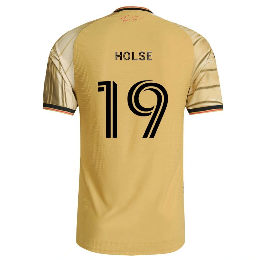 Danxen Femme Maillot Carlo Holse #19 Brun Jaune Noir Tenues Extérieur 2026/27 T-Shirt