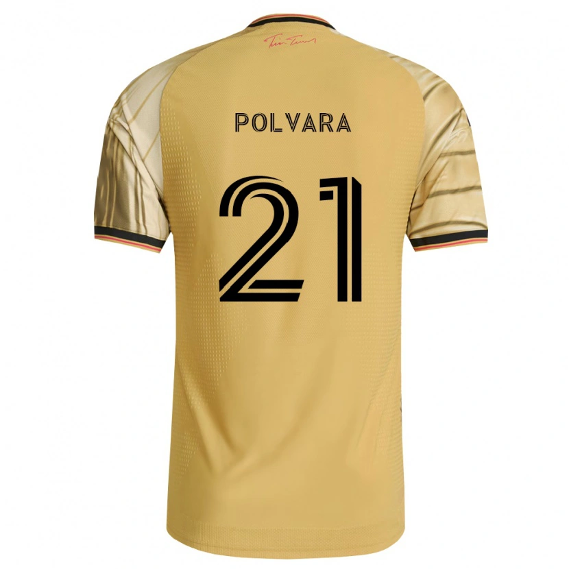 Danxen Femme Maillot Dante Polvara #21 Brun Jaune Noir Tenues Extérieur 2026/27 T-Shirt