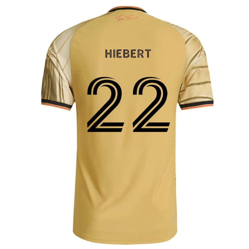 Danxen Femme Maillot Kyle Hiebert #22 Brun Jaune Noir Tenues Extérieur 2026/27 T-Shirt