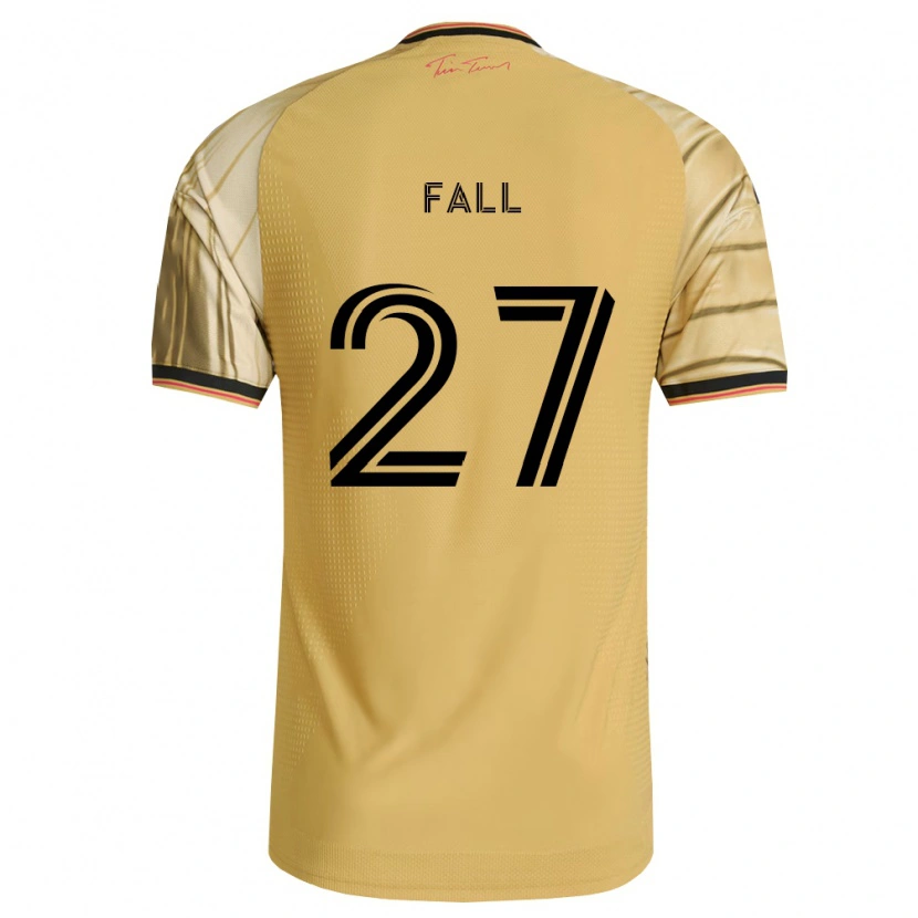 Danxen Femme Maillot Fallou Fall #27 Brun Jaune Noir Tenues Extérieur 2026/27 T-Shirt