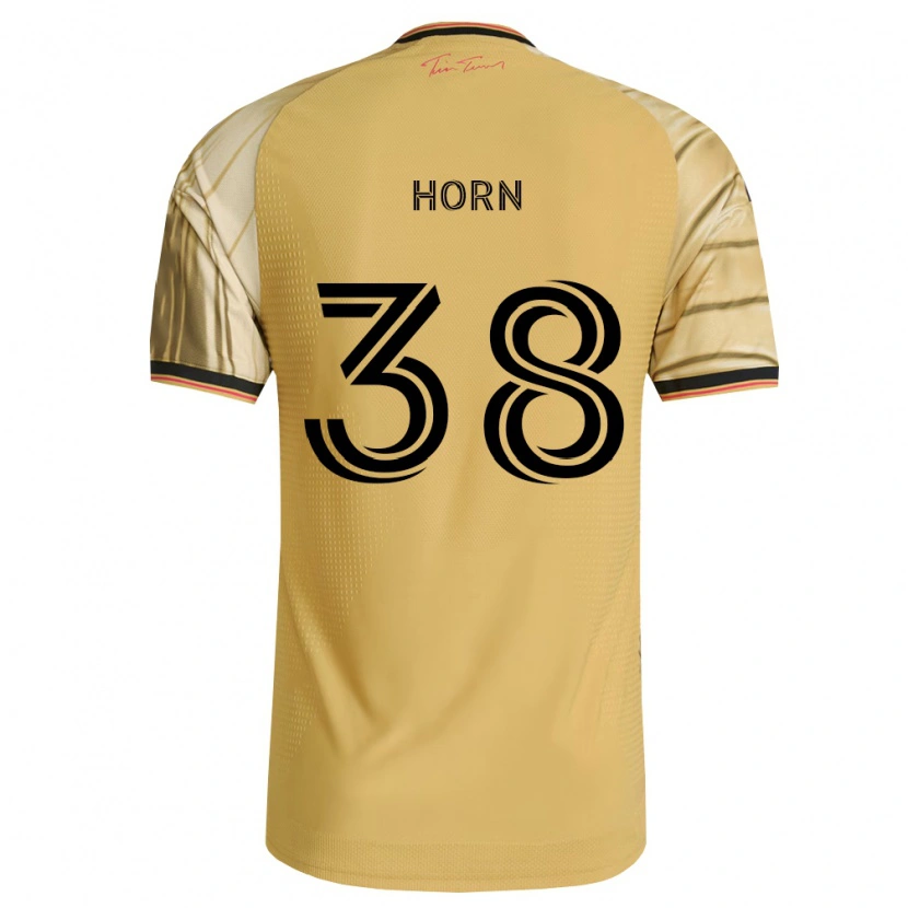 Danxen Femme Maillot Jannes Horn #38 Brun Jaune Noir Tenues Extérieur 2026/27 T-Shirt