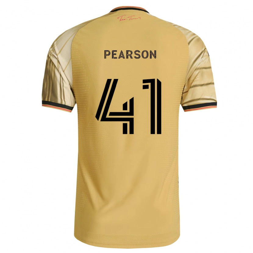 Danxen Femme Maillot Christopher Pearson #41 Brun Jaune Noir Tenues Extérieur 2026/27 T-Shirt